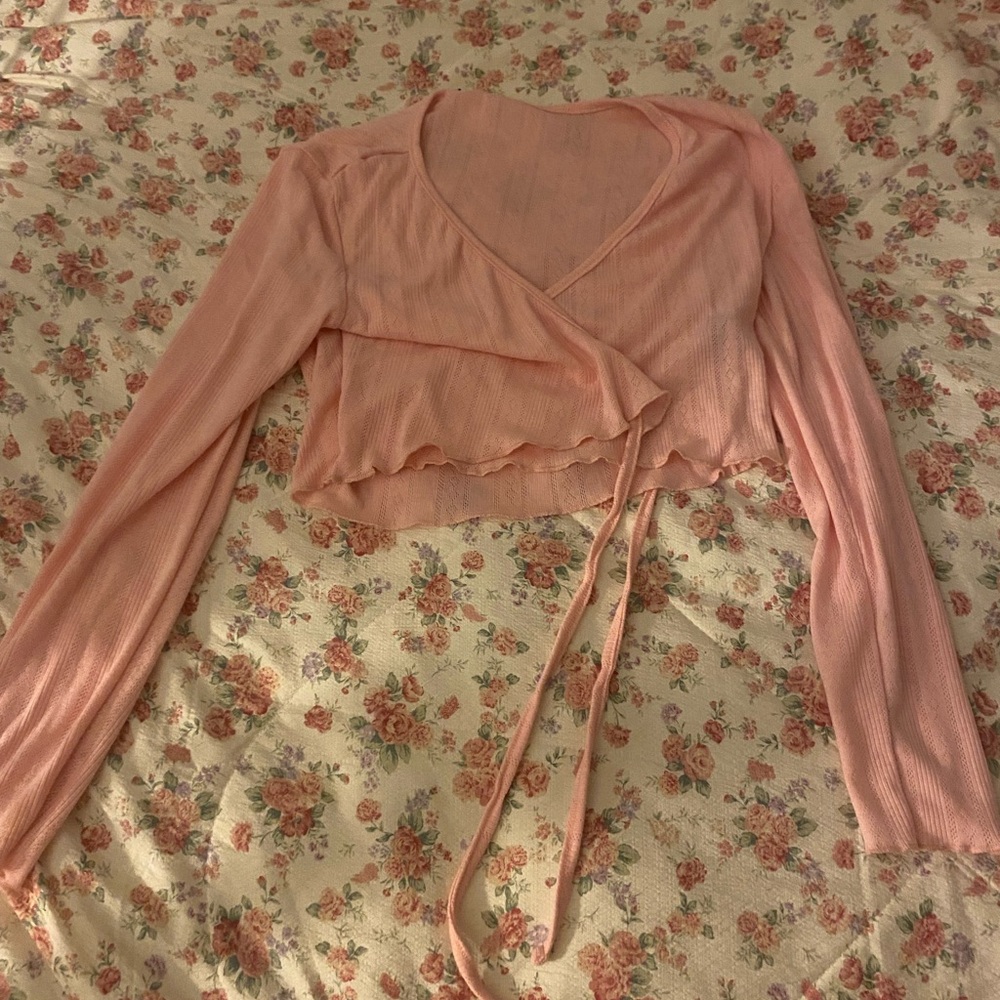 Pink Wrap Top